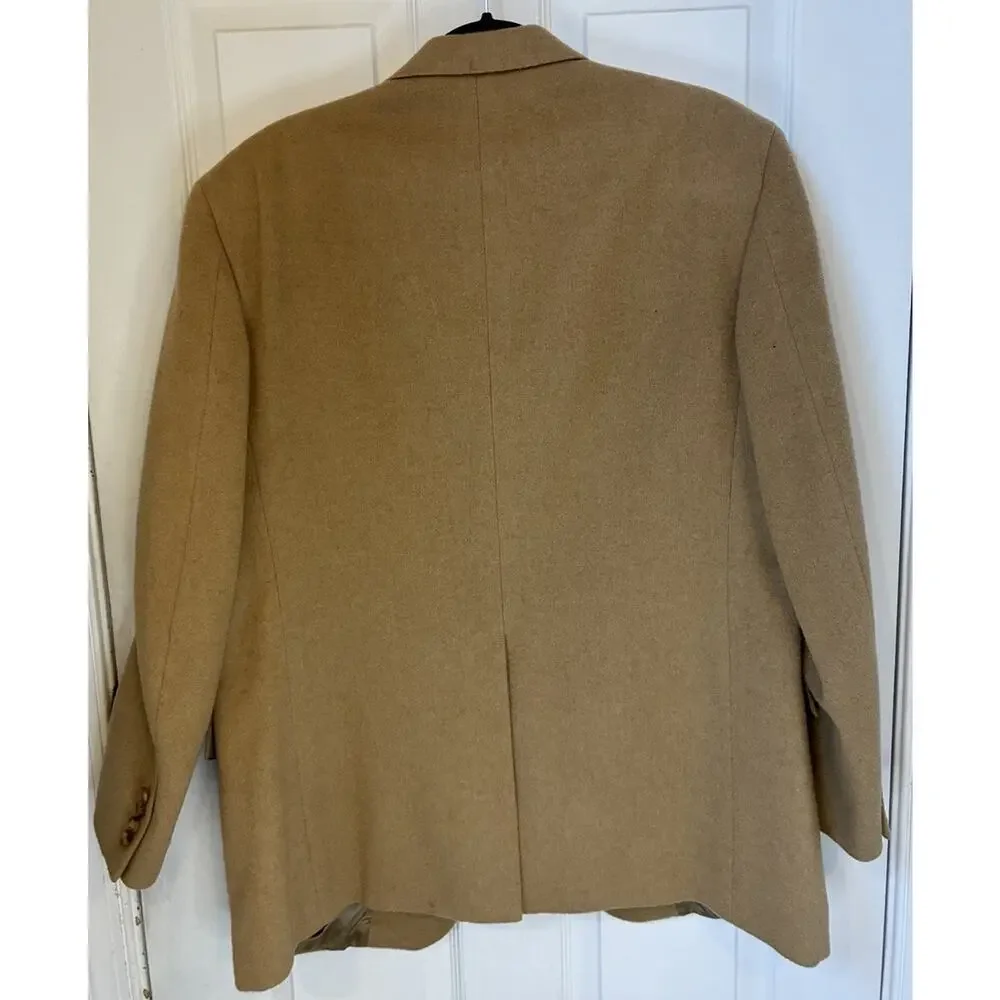 Vintage John W Nordstrom Loro Piana CamelHair Sport Coat Men's 42R